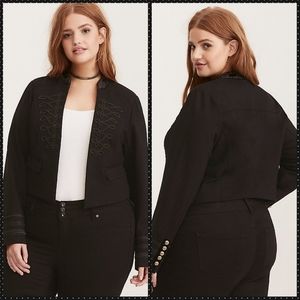 Torrid
Embellished Stretch Military Jacket